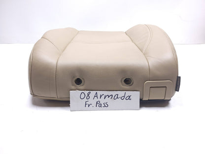 2008 Nissan Armada Front Passenger Seat Backrest Upper Cushion OEM