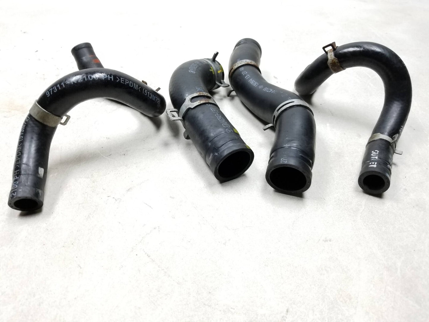 2020 Hyundai Venue Engine Coolant Water Outlet Hose Tube 4pcs OEM