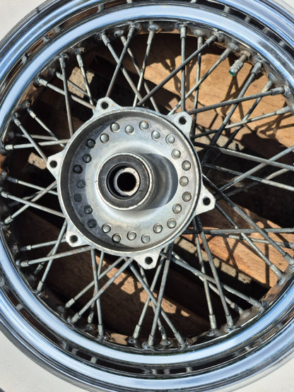 1999 Yamaha V Star Xvs650 Classic Wheel Rim & Tire Front & Rear *straight* OEM
