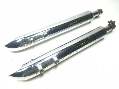 1995-2006 Harley Touring Electra Glide Rear Exhaust Muffler Supertrapp Pair OEM
