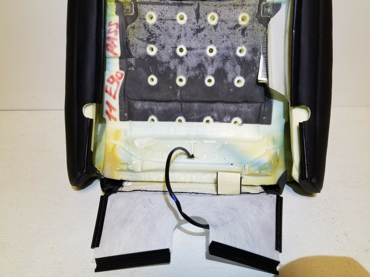 2011 BMW 328i Front Passenger Seat Backrest Upper Cushion OEM