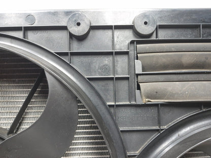 2011 Volkswagen Tiguan Radiator Condenser Intercooler Cooling Fan Assy OEM