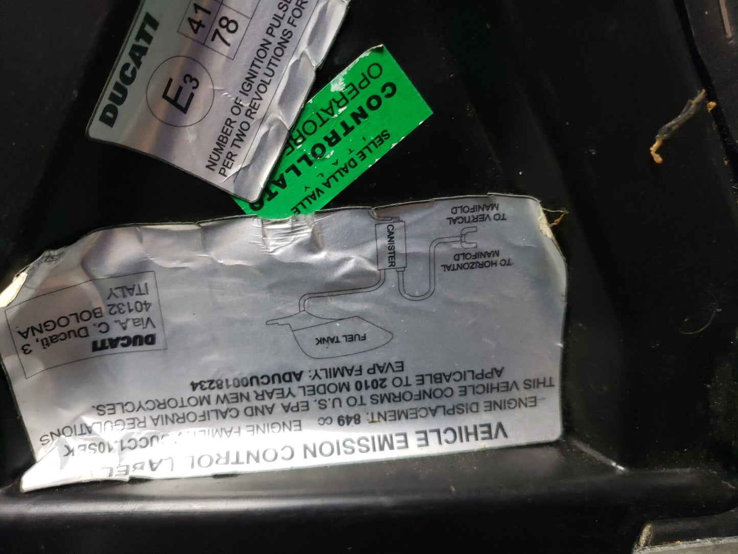 2008 - 2010 Ducati 848 Seat Front & Rear OEM