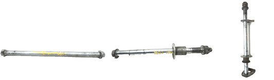 1993 Suzuki Gsx 600 Fp Katana Front & Rear Axles Wheel With Swingarm Bolt OEM