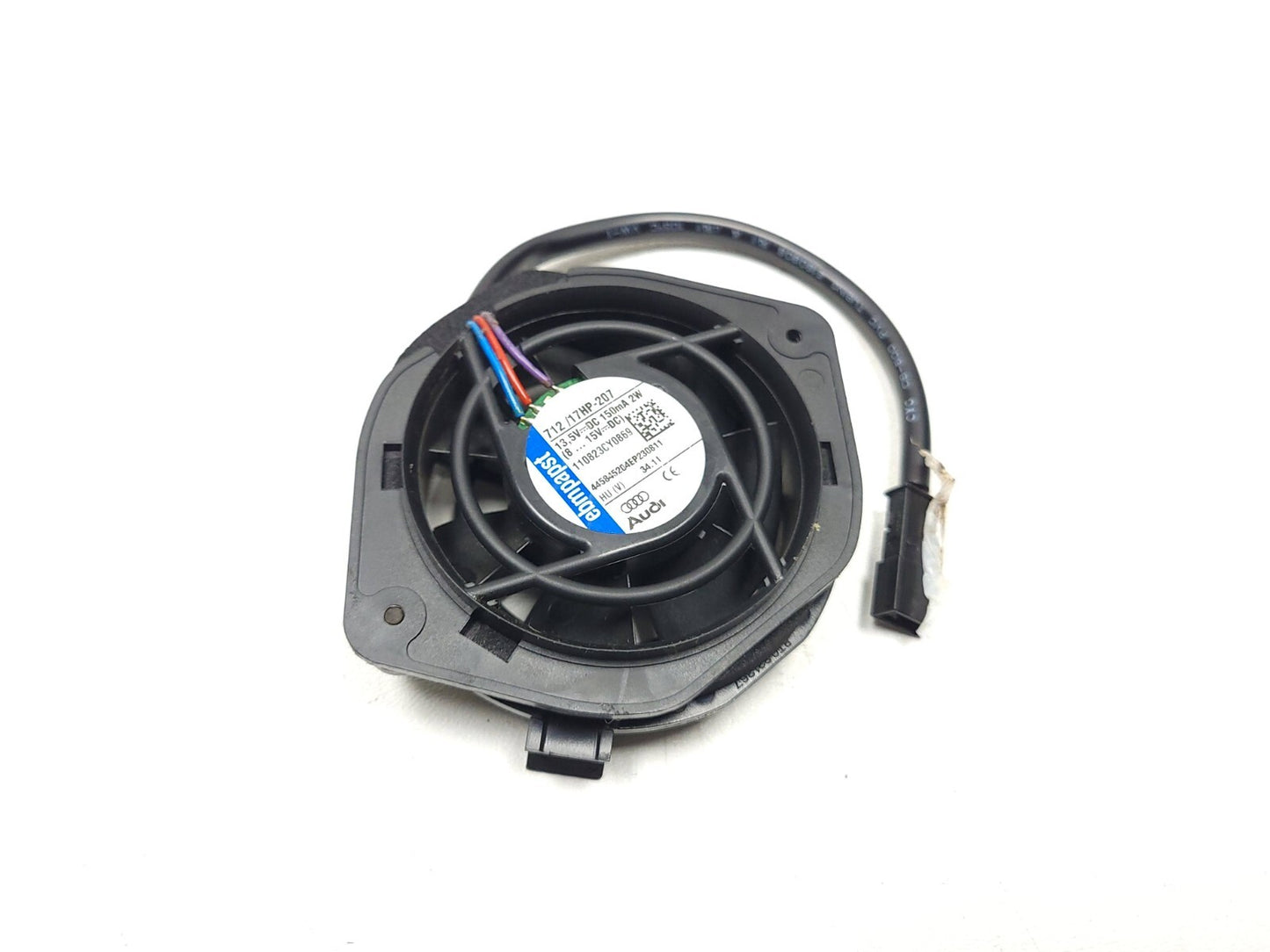 2012 Audi A7 Front Passenger Seat Cooling Fan Blower Pair OEM