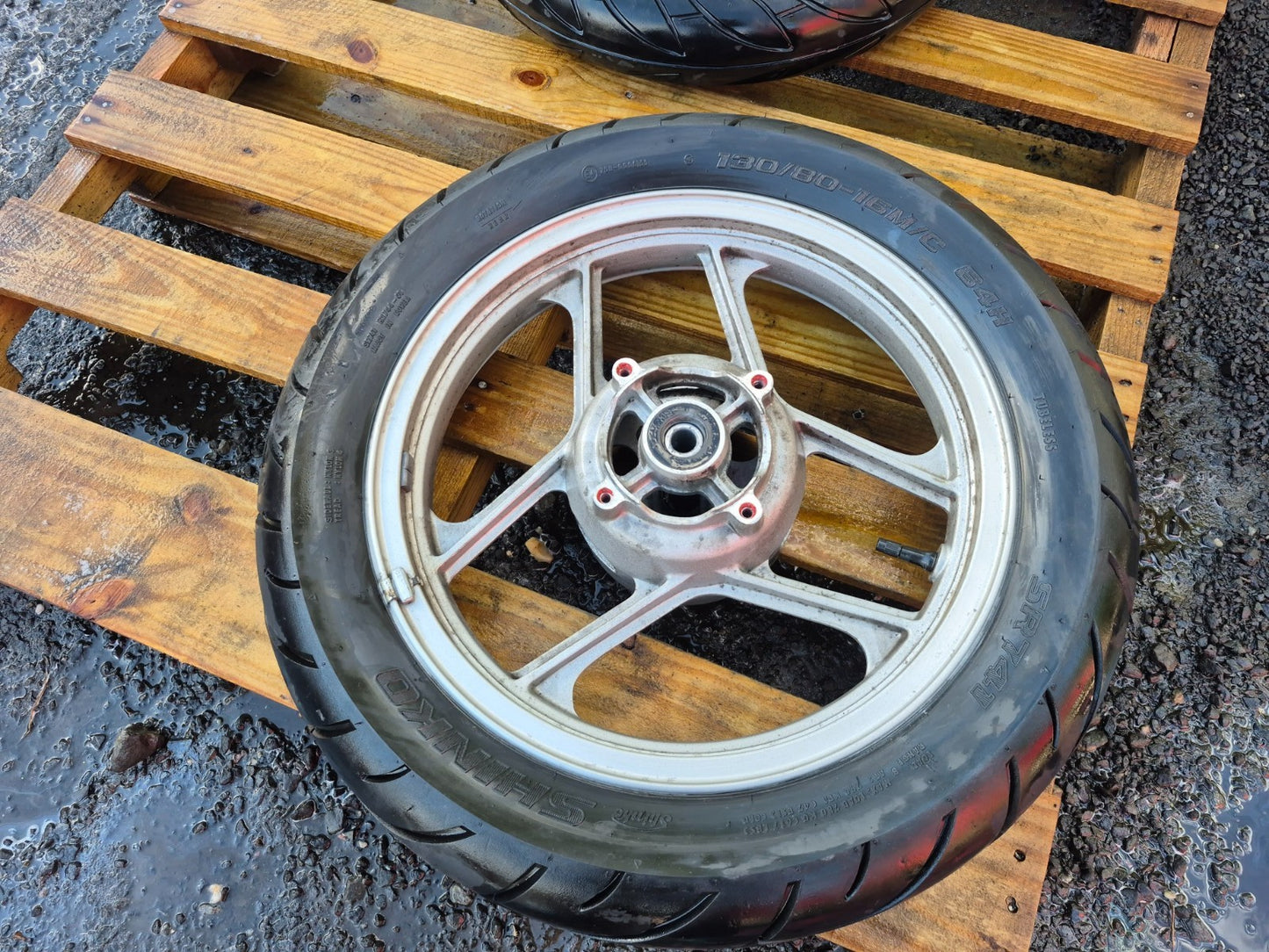 2007 Kawasaki Ninja 250 Ex250 Wheel Rim W/tire Front & Rear Pair OEM