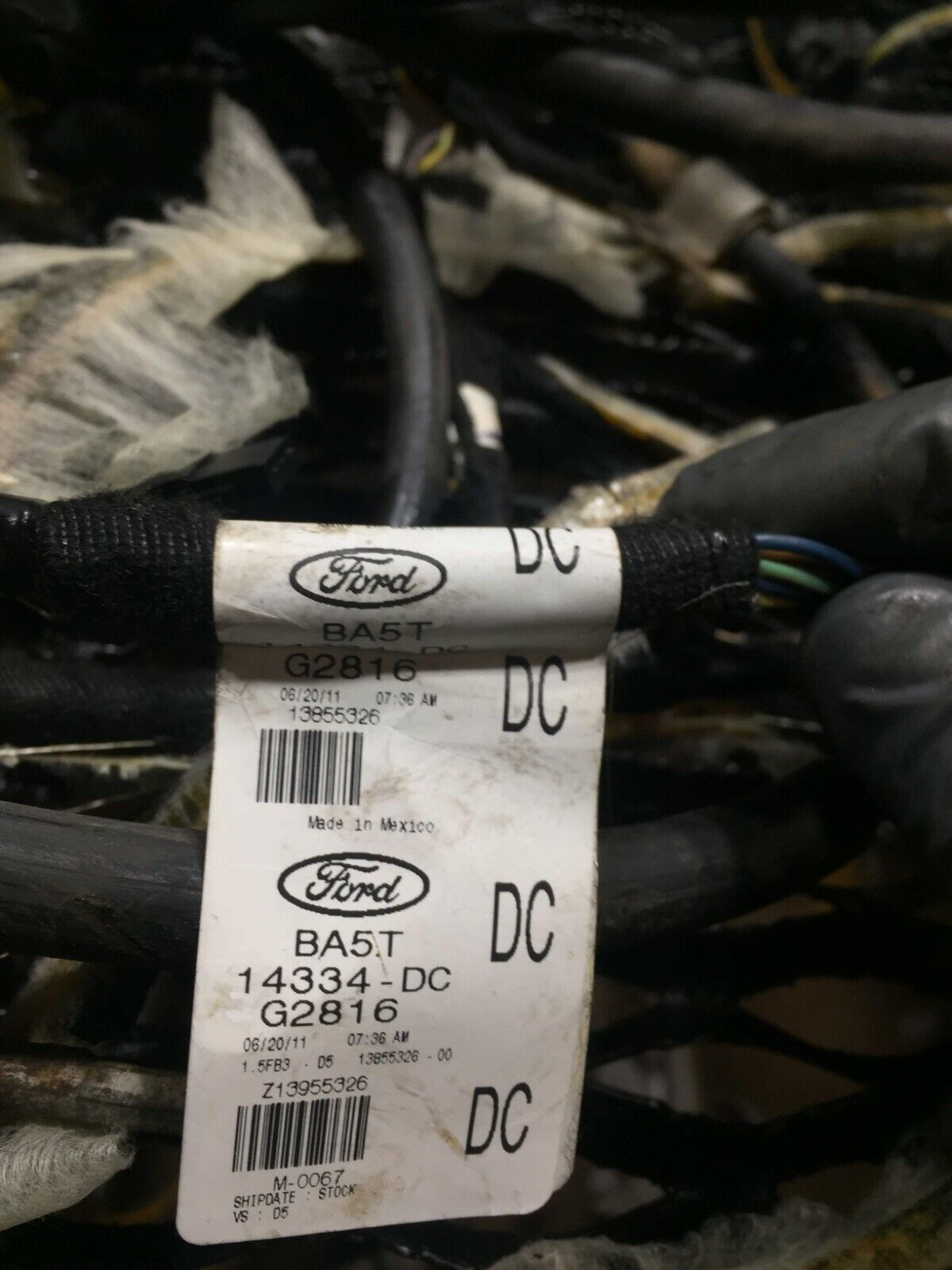 09 10 11 12 Lincoln MKS Interior Roof Headliner Wire Harness OEM D40