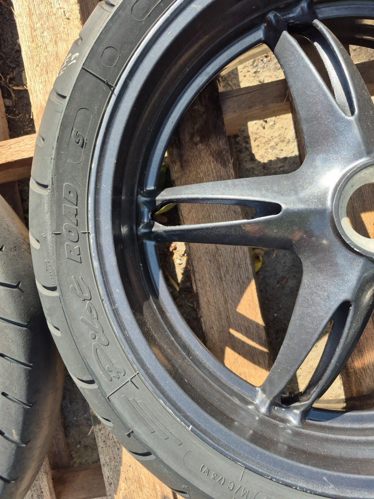 2008 Triumph Sprint St Wheel Rim & Tire Front & Rear *straight* OEM