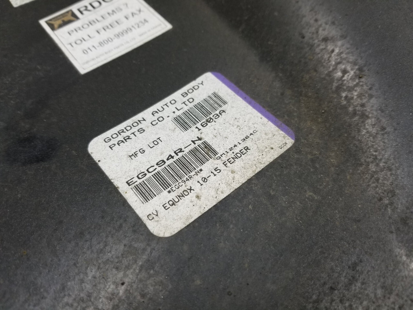 2011 Chevrolet Equinox Fender Passenger Righ *aftermarket* ✅