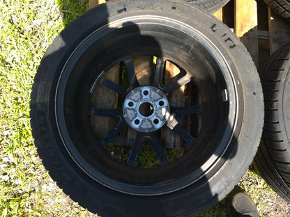 2019 Tesla Model 3 Wheel Rim W/tire Michelin 235/45/r18 18x8.5j 5.8/32 4 Pcs OEM
