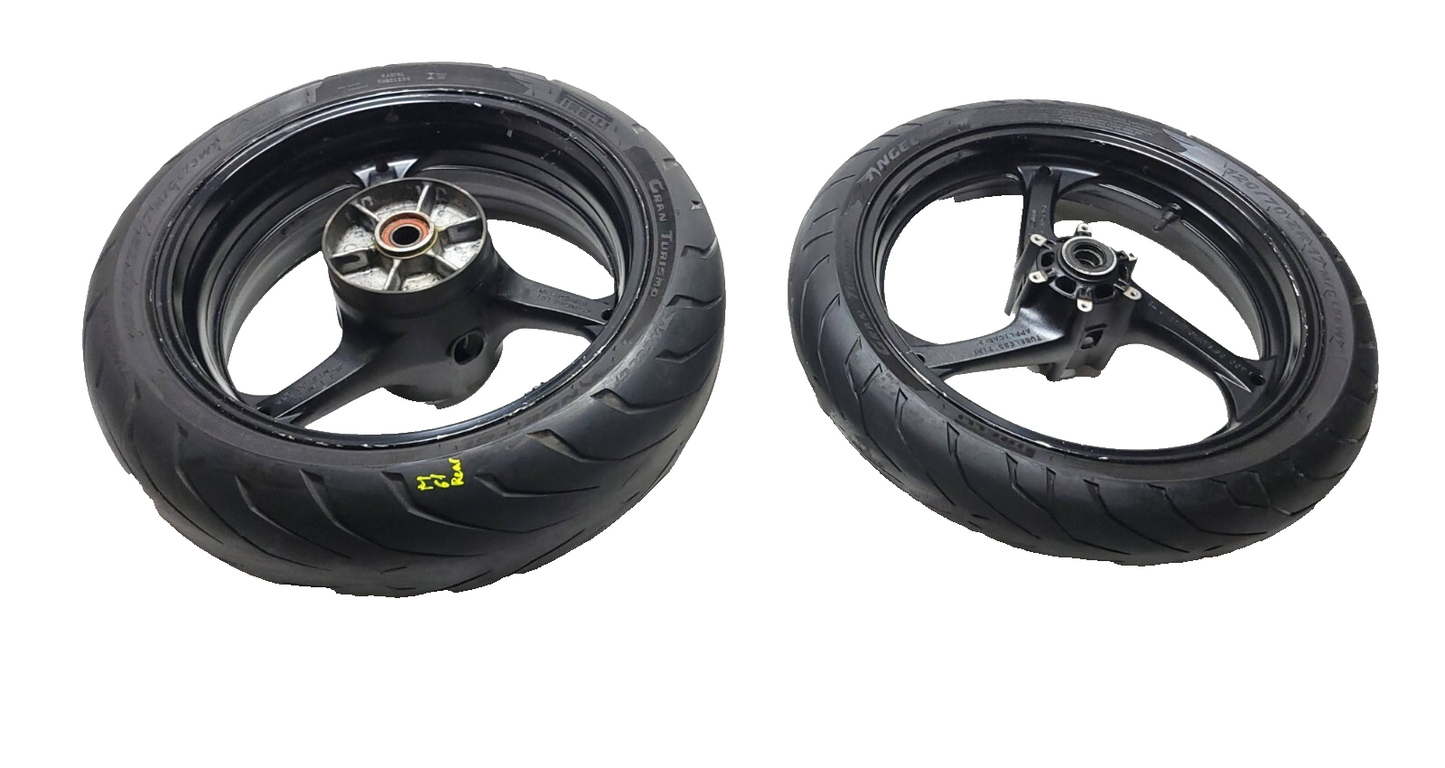 2004 - 2007 Honda Cbr1000rr Wheel Rim W/ Tire Front & Rear *straight* OEM