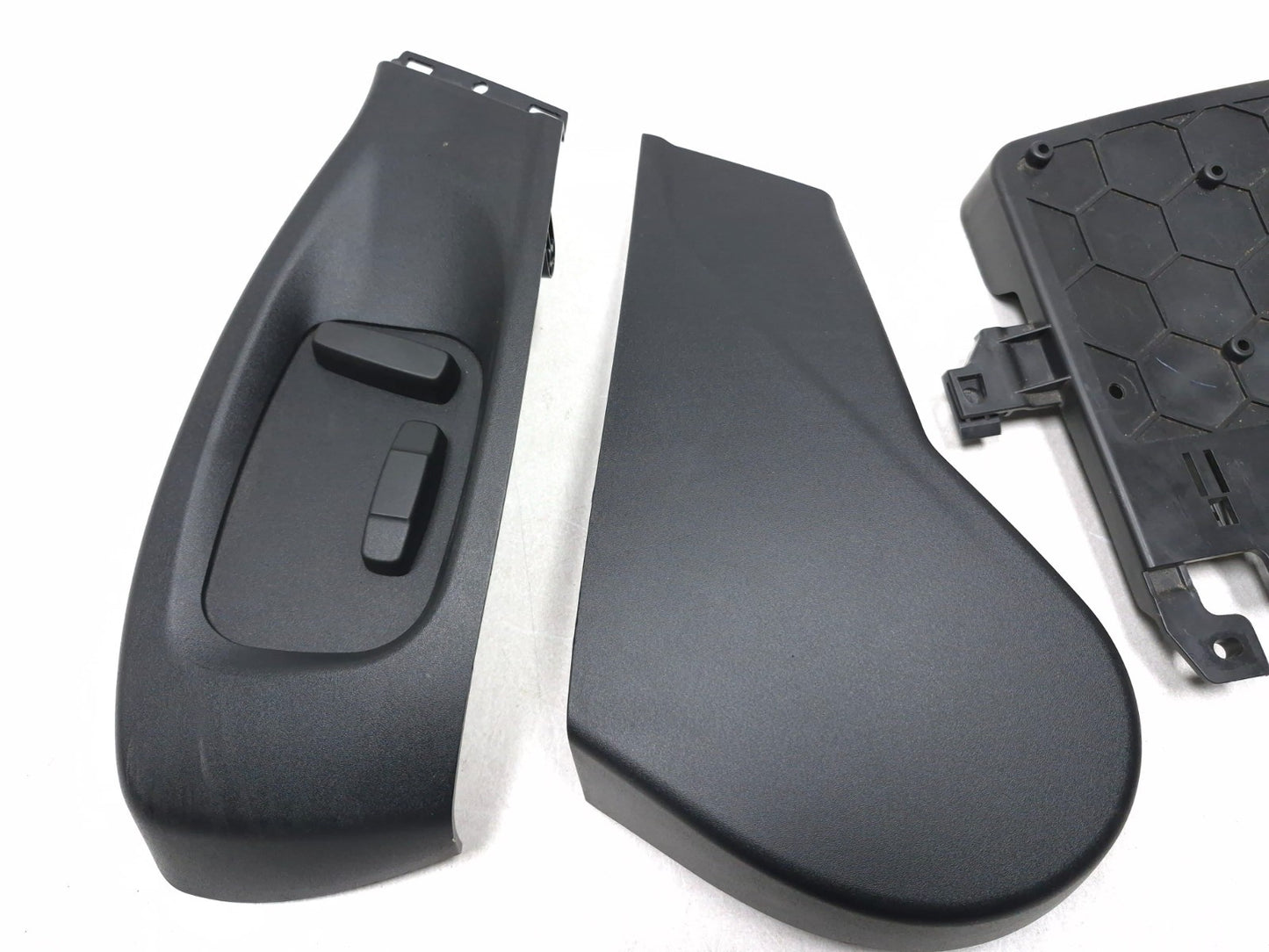 2017 Jaguar Xe Front Left Driver Seat Trim Cover & Switch 5pcs OEM