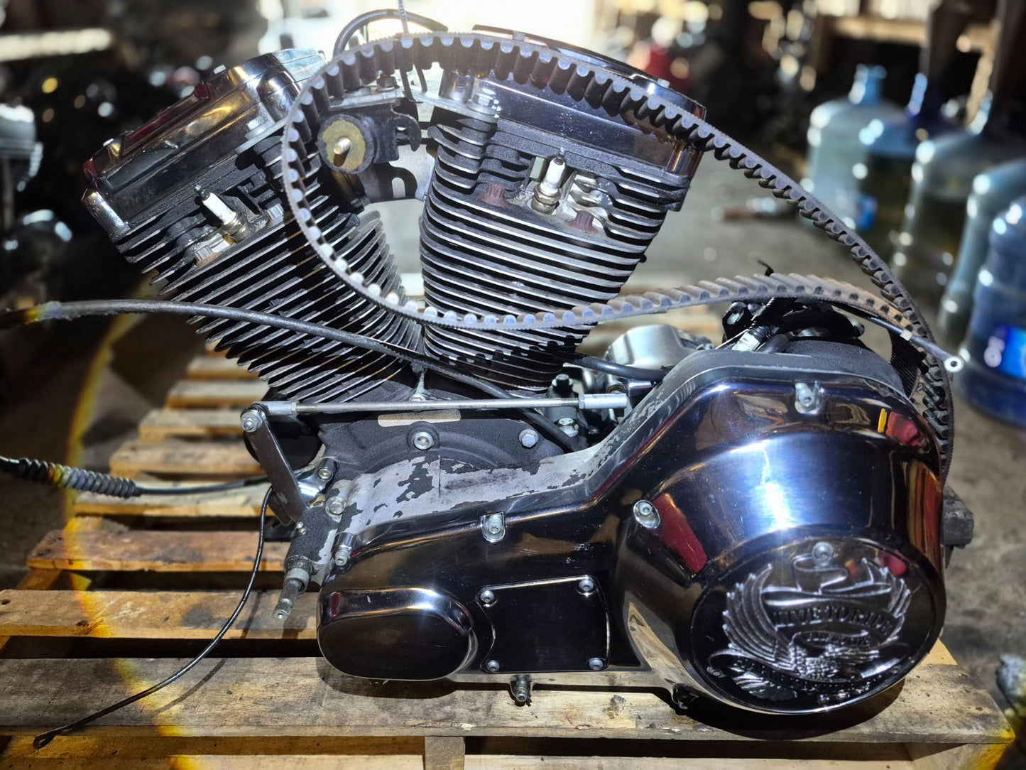 1993-1998 Harley Electra Glide Road King 80" 1340cc Evo Engine Motor Trans OEM