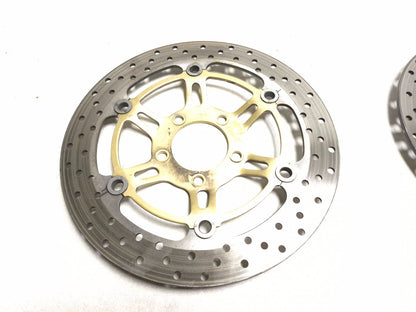 2001 Suzuki Gsx 750f Katana Front & Rear Brake Disc 3pcs OEM