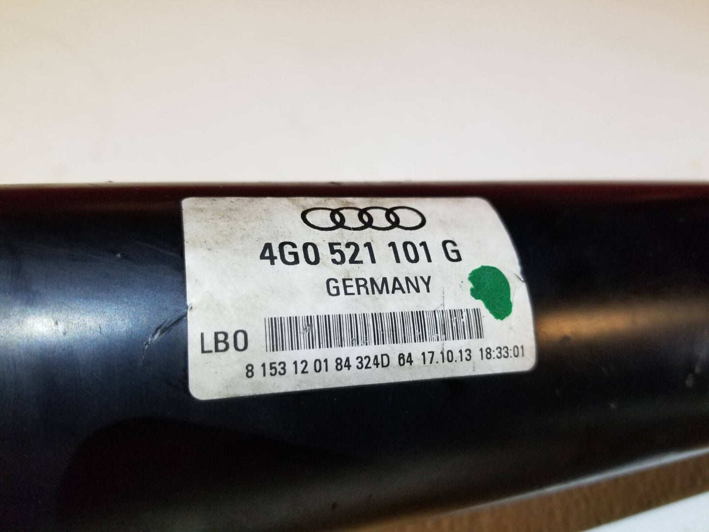 2014 Audi A6 C7 Rear Driveshaft Drive Shaft OEM