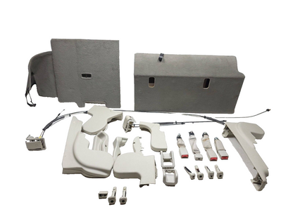 2007 - 2009 Acura Mdx Rear 2nd Row Seat Trim & Floor Panel Set OEM