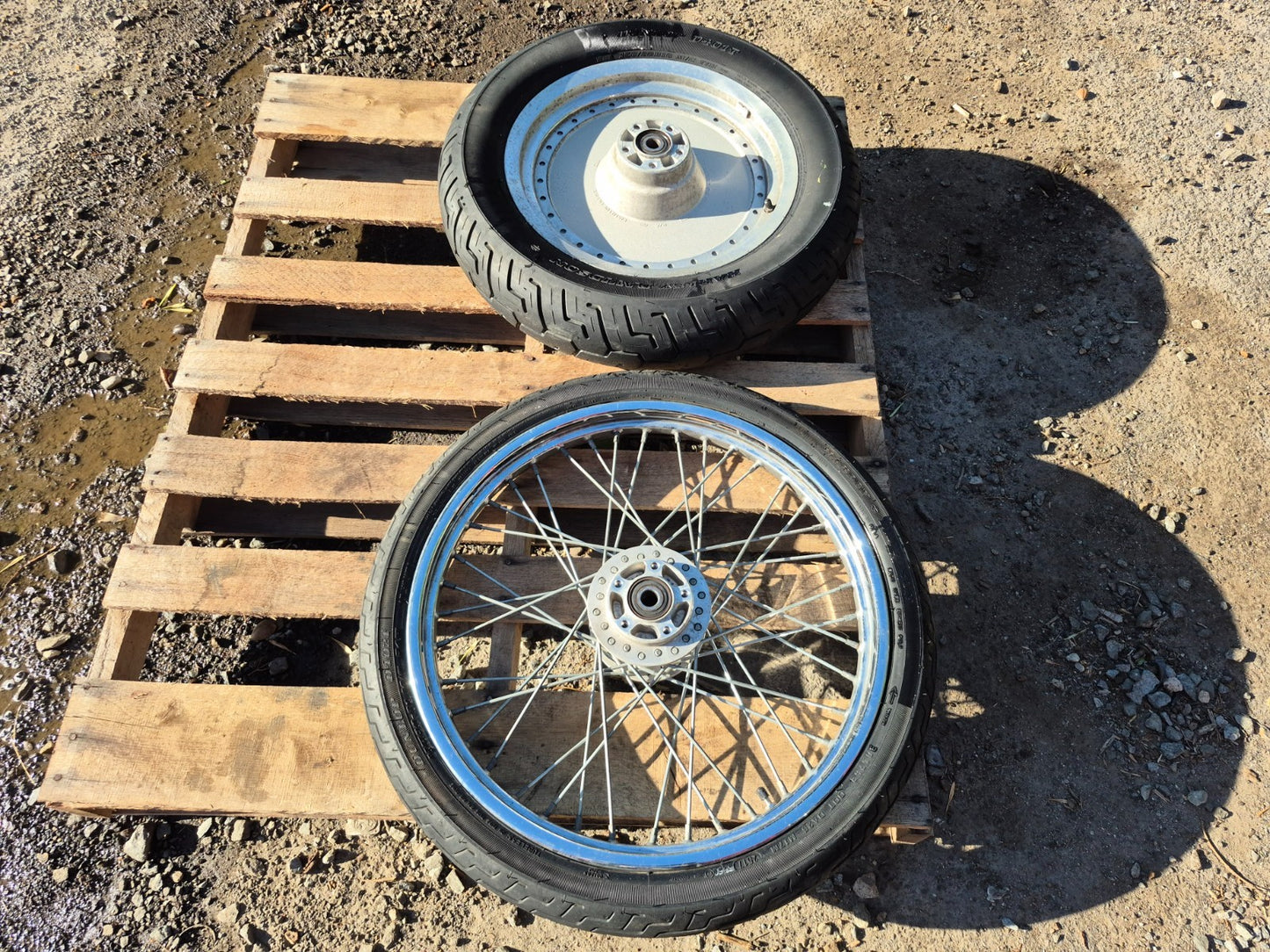 2004 Harley-davidson Sportster Xl883 Wheel Rim & Tire Front & Rear *straight*