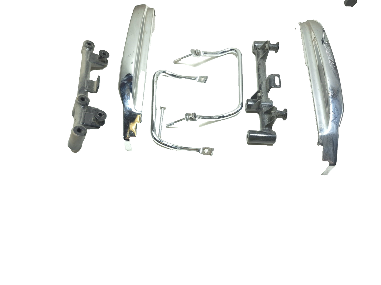 2001 Kawasaki Vulcan 1500 Vn1500 Rear Fender Strut & Frame Bracket 6 Pcs OEM