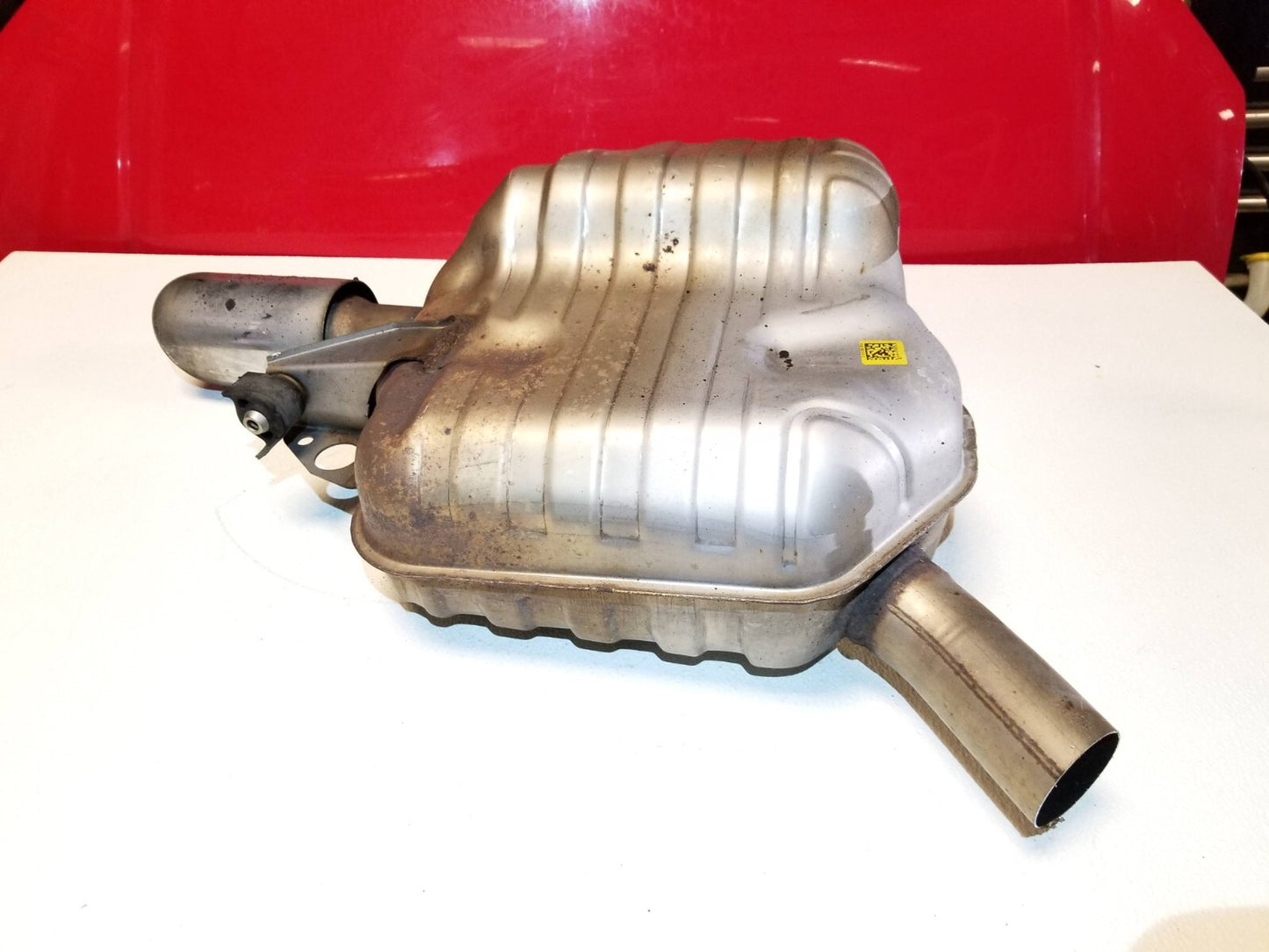 2014 Audi A6 C7 Rear Exhaust Muffler Left Driver Side 3.0t OEM