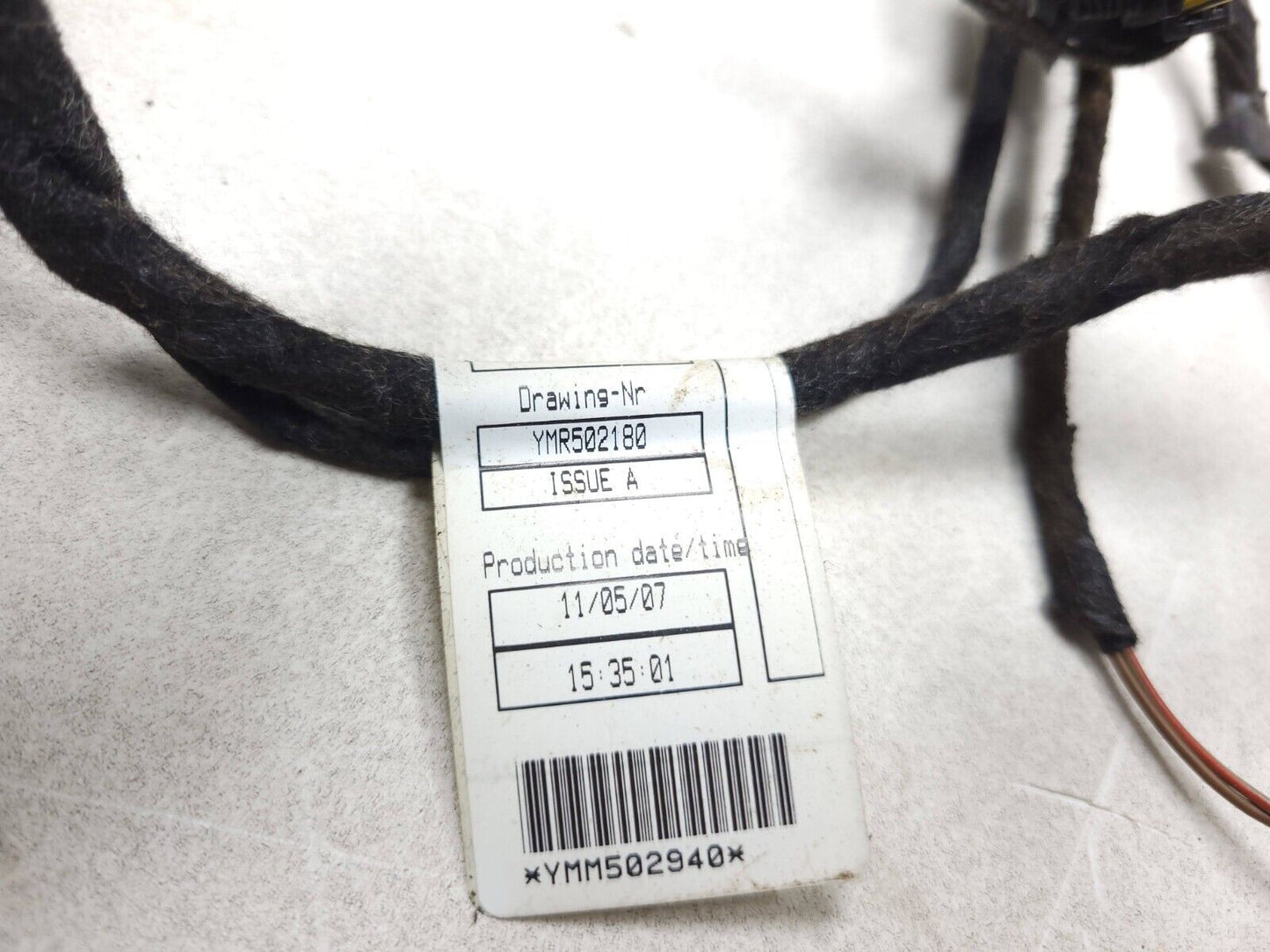 2006-2009 Range Rover Door Wire Harness Rear Left Driver Side OEM