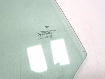 2020 Tesla Model 3 Rear Door Window Glass Passenger Side Right OEM