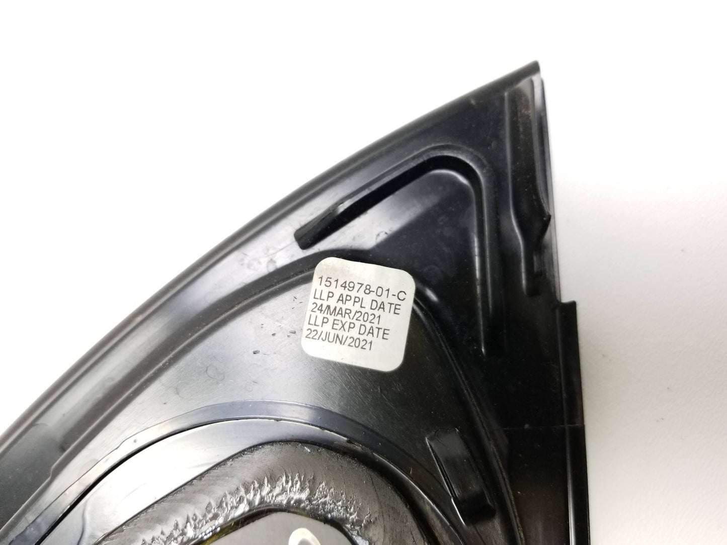 2021 Tesla Model 3 Rear Quarter Vent Glass Driver Side Left OEM