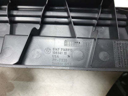 07-13 BMW X5 E70 Trunk Floor Rail Guide Panel Pair OEM