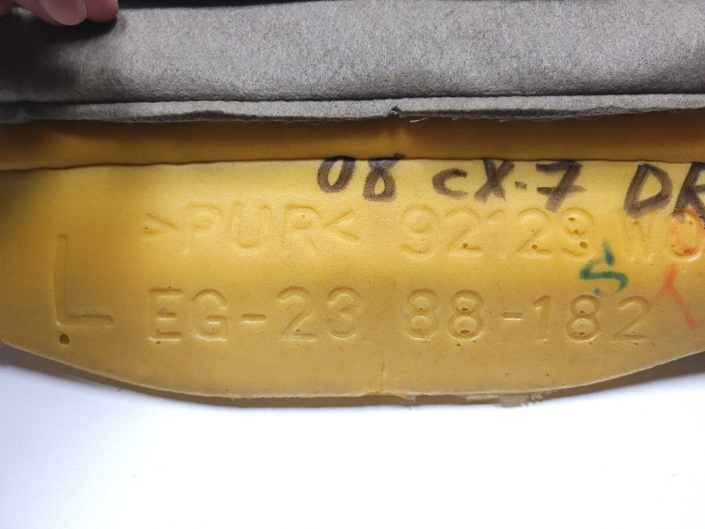 2009 Mazda Cx-7 Front Driver Seat Backrest Upper Cushion OEM