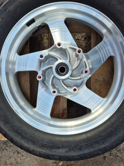 2001 Kawasaki Vulcan 1500 Vn1500 Wheel Rim & Tire Front & Rear *straight* OEM