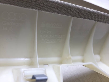 2009 - 2016 Audi A4 S4 Sedan Upper C & D Pillar Trim W/ Seat Belt Guide OEM