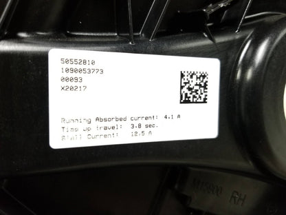 2017-2023 Alfa Romeo Stelvio Window Regulato Rear Passenger Side Right OEM