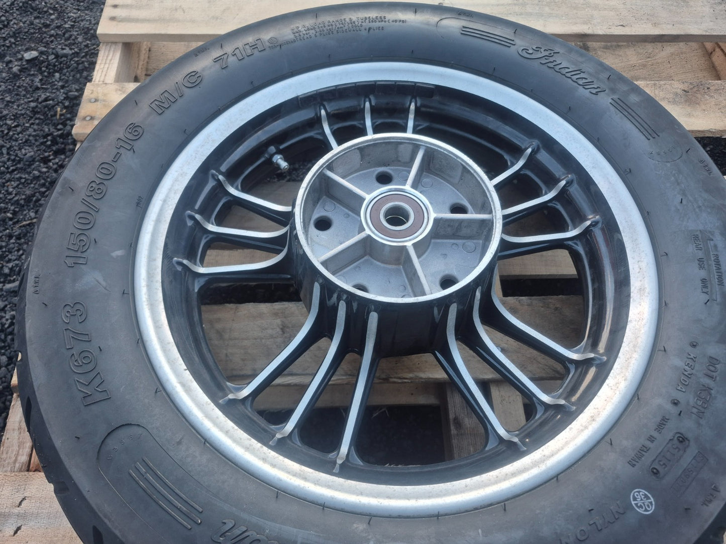 2017 Indian Scout Rear Wheel Rim  & Tire 150/80-16 OEM