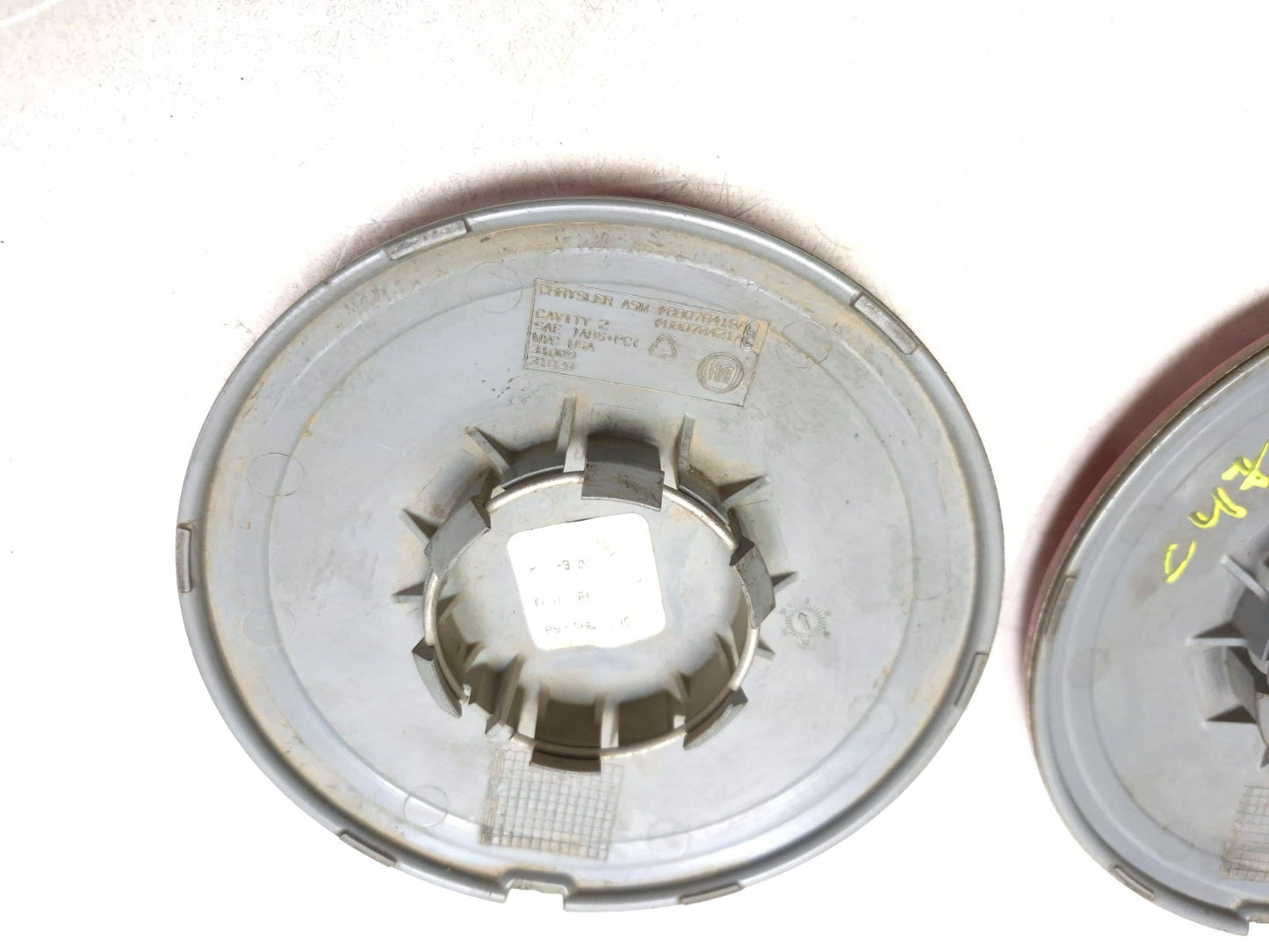 2013 Fiat 500 Turbo Red Wheel Center Cap 3pcs OEM