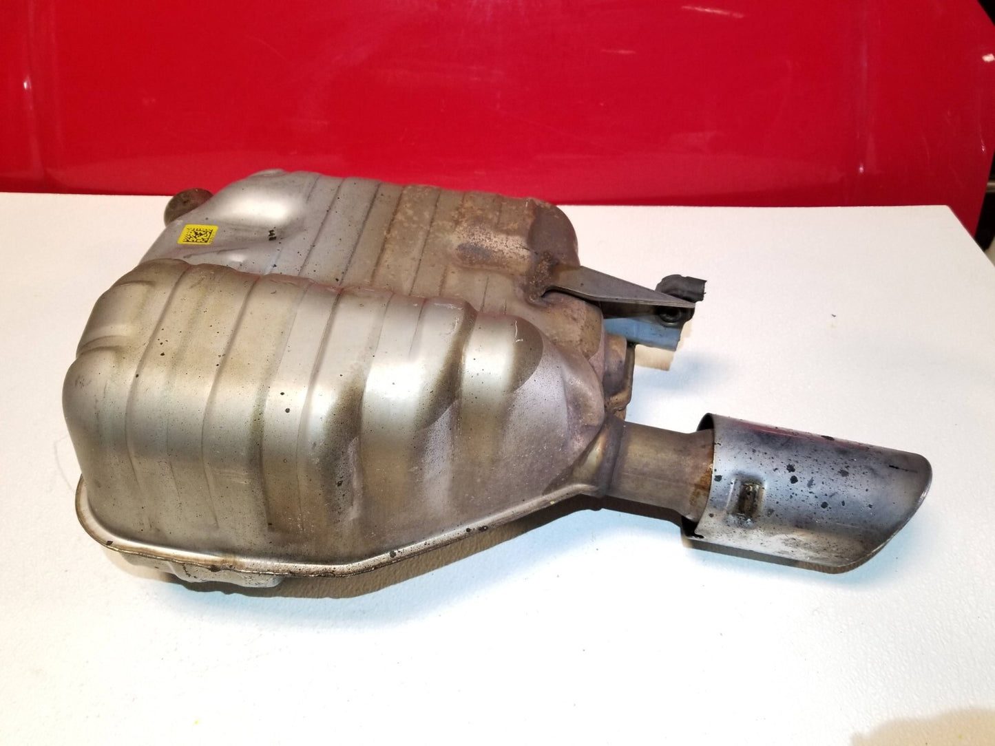 2014 Audi A6 C7 Rear Exhaust Muffler Left Driver Side 3.0t OEM
