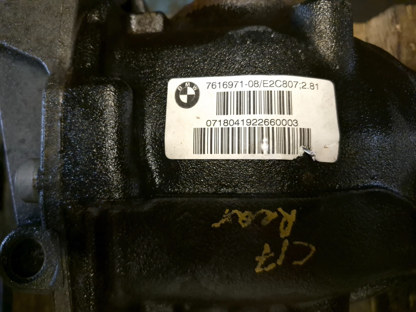 2018 BMW 3 Rear Carrier Differential OEM 76k Miles