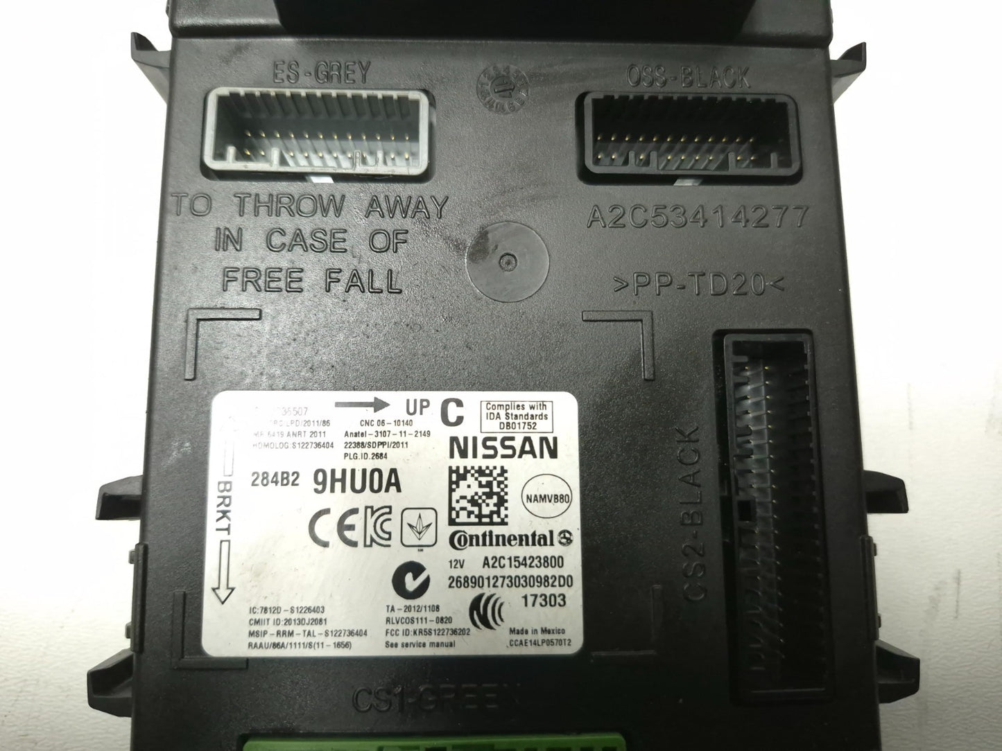 2018 Nissan Altima Bcm Body Control Module  OEM