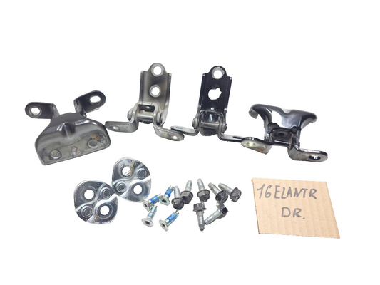 2016 Hyundai Elantra Door Hinge Front & Rear Left Driver Side Set OEM