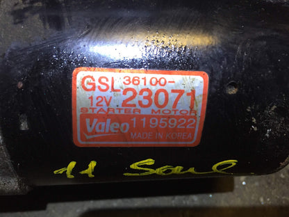 2010 2011 Kia Soul 2.0l Starter Motor 36100-23071 OEM