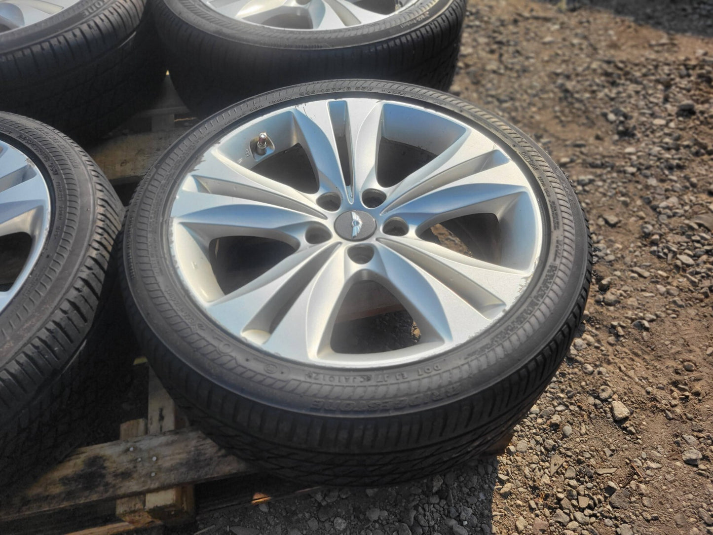2010 Hyundai Genesis Coupe Wheels W/ Tire Bridgestone 245/45rf18 4pcs ✅