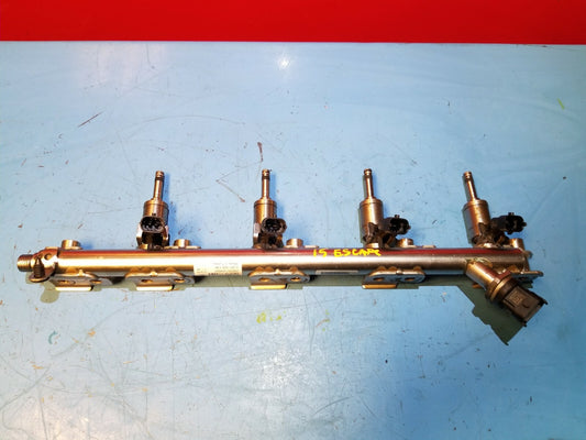 13 14 15 16 Ford Escape 2.0t Fuel Rail W/ Injectors OEM 83k
