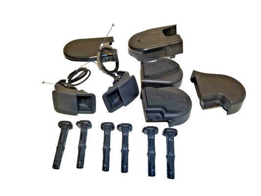 2012 Scion Tc Rear Seat Trim & Seat Lock Control Lever & Guide Sleeve 13 Pcs OEM