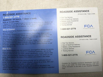 2017 Dodge Journey Owner's Manual Book & Case OEM