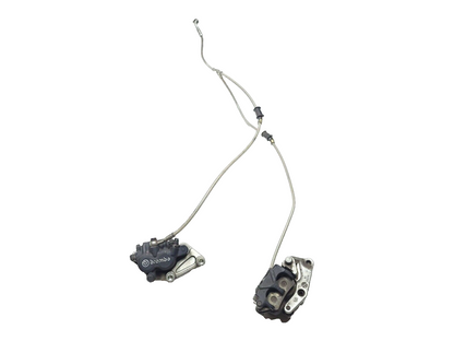 02-06 Ducati Monster M600 620 Front Brake Caliper & Btacket Pair OEM