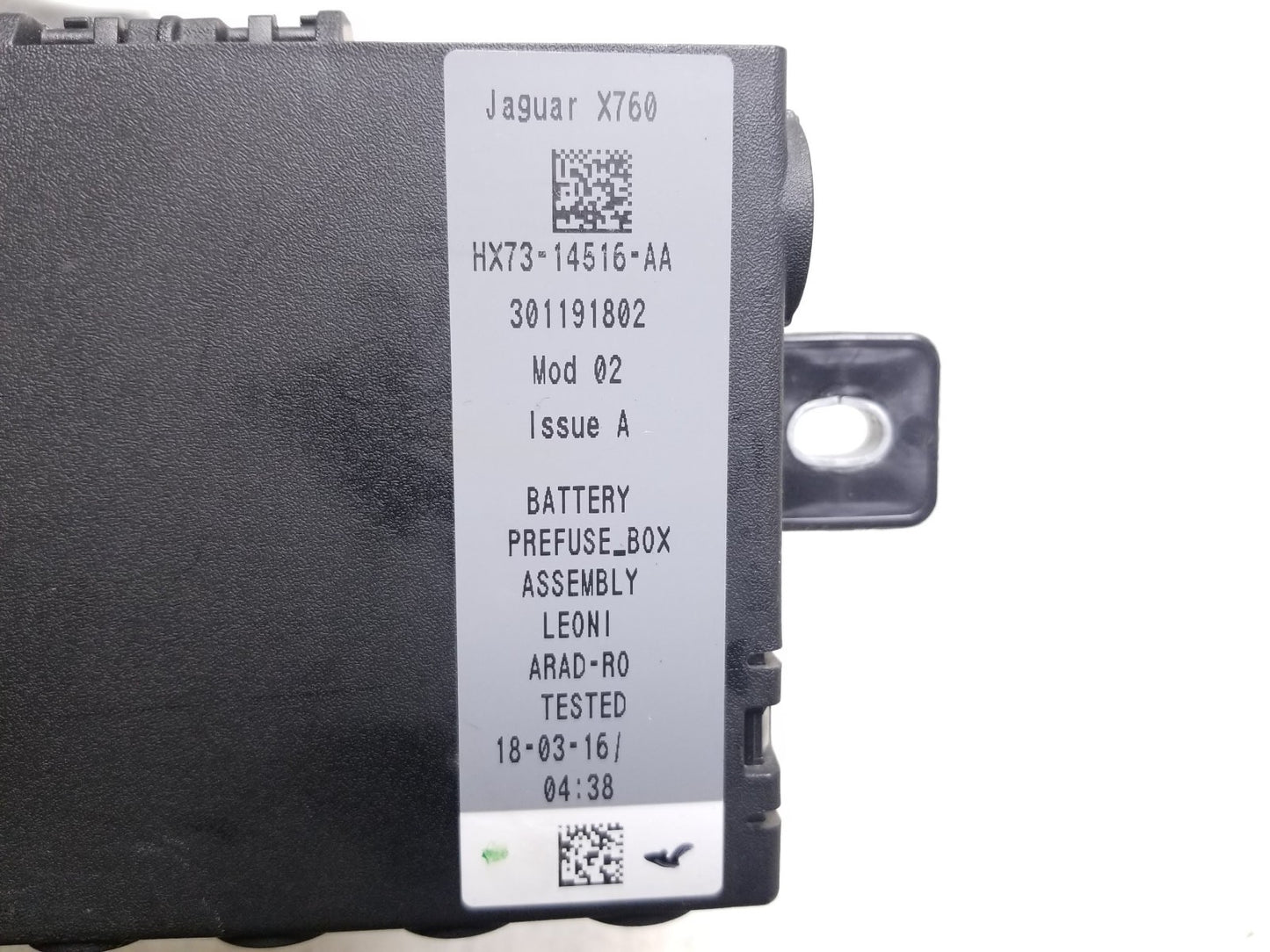 2017 Jaguar Xe Battery Prefuse Box Assembly OEM Hx73-14516-aa