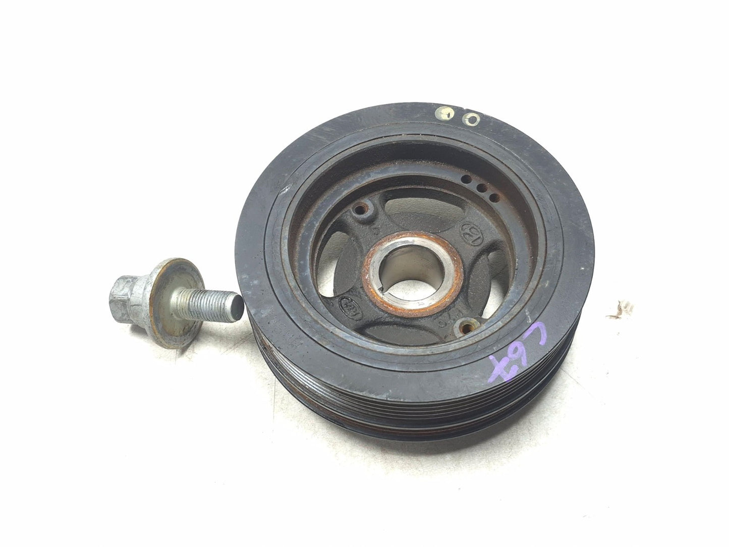 2018 Hyundai Sonata 2.4l Crankshaft Pulley Harmonic OEM