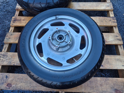 2003 Kawasaki Vulcan Vn1600 Rear & Front Wheel W/ Tire Pair R 16 OEM