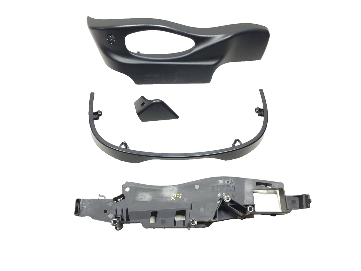 2004 - 2006 BMW X3 E83 Front Driver Seat Side Trim Cover Bracket 4pcs OEM