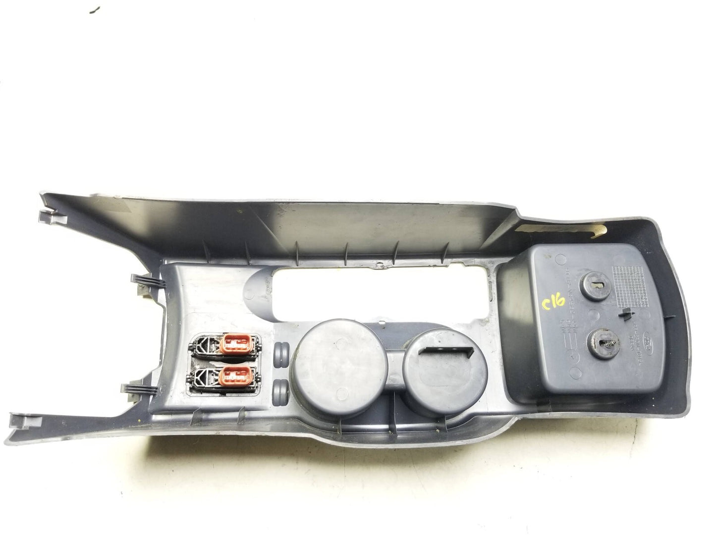 10-13 Ford Transit Connect Center Console Cup Holder Panel W/ Window Switch Oem✅