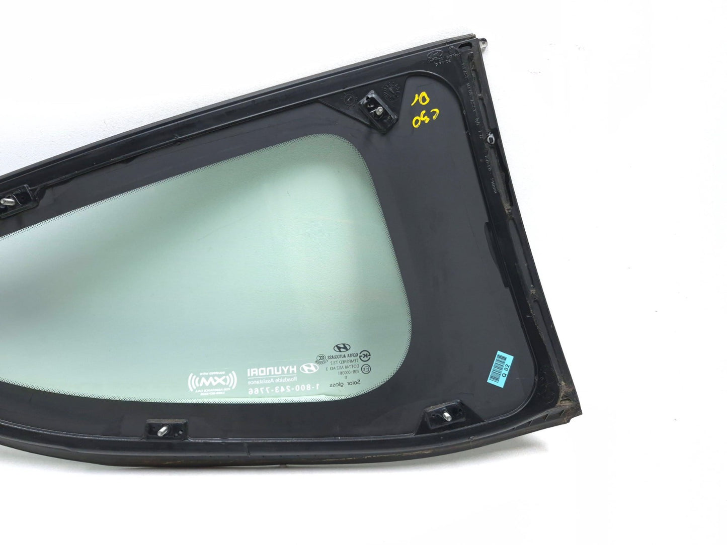 2013 Hyundai Genesis Coupe Rear Quarter Vent Glass Driver Side Left OEM