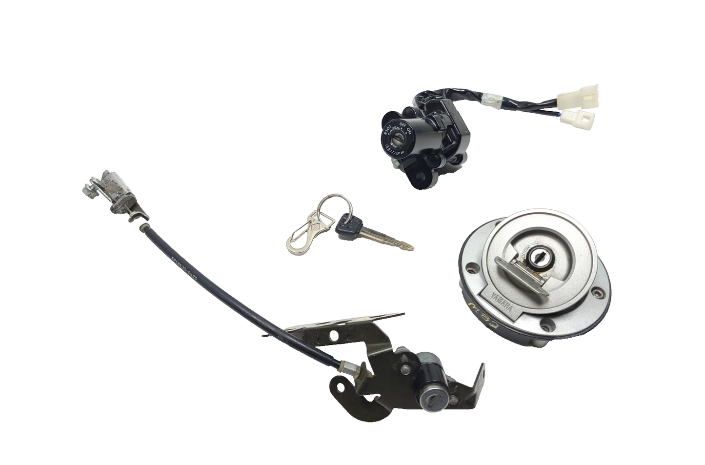 2007 Yamaha Xvs 1300 V-star Ignition Lock Set Fuel Cap OEM